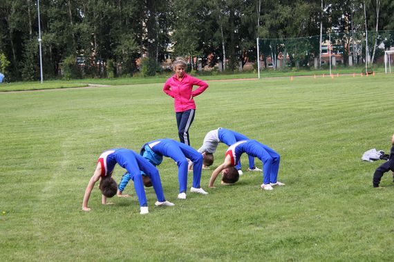 Открытую тренировку провела тренеров-преподавателей отделения спортивной гимнастики: Смульская Марина Владимировна.